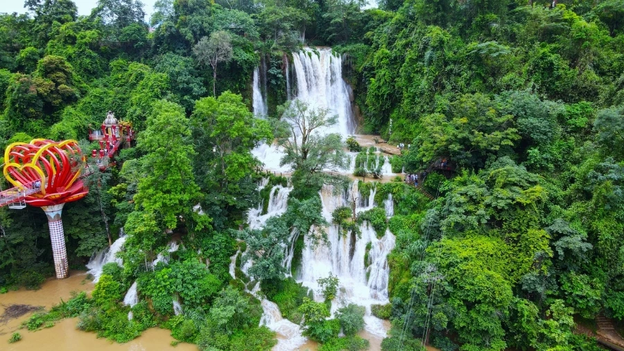 Hướng dẫn đường đi thác Dải Yếm